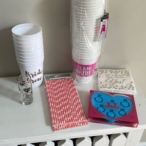 Bundle of bachelorette utensils/cups/shot glass/ ice mold